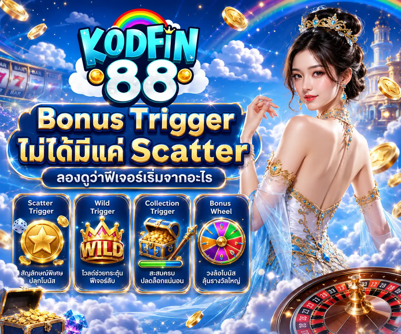 KODFIN88 Bonus Trigger ไม่ได้มีแค่ Scatter ลองดูว่าฟีเจอร์เริ่มจากอะไร